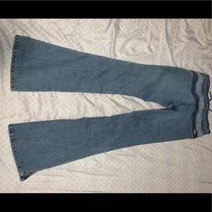 Y2K low rise butter fly jeans